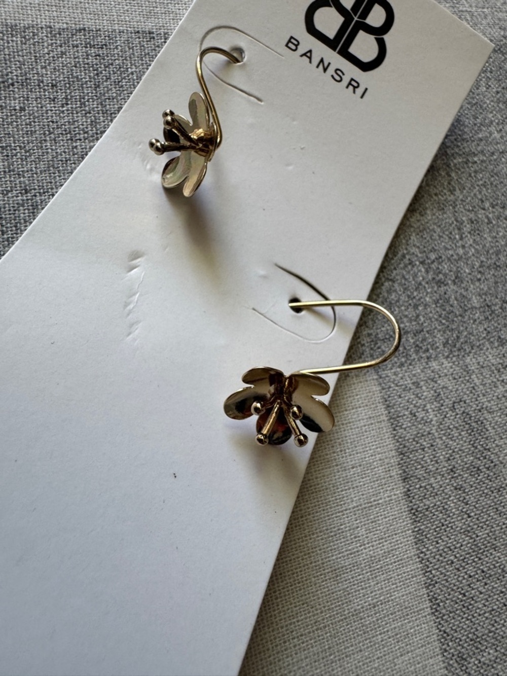 Gold-Tone Flower Drop Earrings - Women's Jewelry